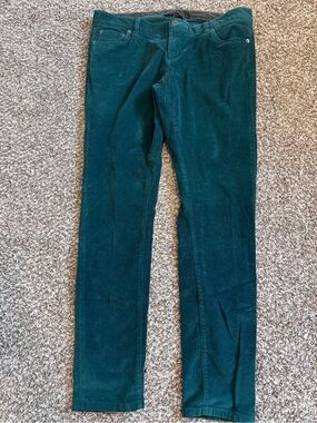 The North Face Womens 14 Corduroy Pants Teal Green Straight Leg Stretch